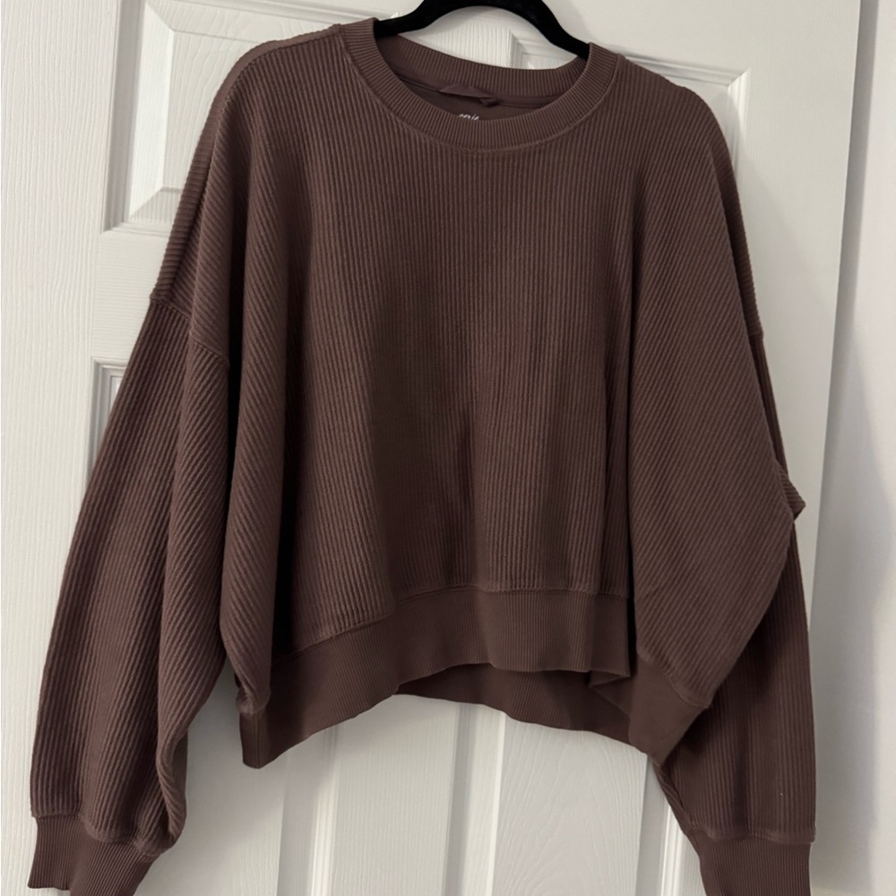 aerie corded/ribbed sweatshirt